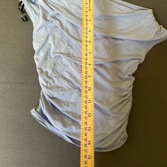 Forever 21 One Shoulder Slouchy Blue Top - Picture 4 of 5